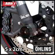 Ohlins USD telescopic shock Sticker Black Edition 5x2