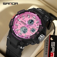 SANDA 789/in stock Outdoor Waterproof Sports LED Multifunctional Luxury Quartz Men's Watch