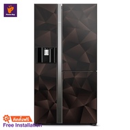 HITACHI ตู้เย็นไซด์บายไซด์ (20.1 คิว, สี Gl Bronze) รุ่น RM600VAG9THX