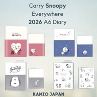 [Kamio Japan] Snoopy 2026 A6 Diary – Cute Weekly & Monthly Planner (Oct 2025 Start)
