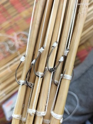 เบ็ดไม้ไผ่พร้อมใช้ยาว 1.20 เมตร bamboo hook คันเบ็ดปักในนา เบ็ดคันไม้ไผ่ บ้านนาสตอรี่