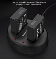 2 PIN 1 SẠC KINGMA CHO PIN LP-E17