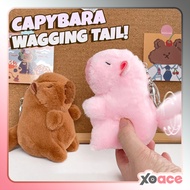GANTUNGAN Capybara Doll Spinning Tail Keychain Keychain Spinning Wagging Tail Capybara MCEW8541