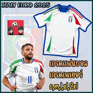 ใหม่ !! เสื้อฟุตบอล ทีมชาติยูโร อิตาลี เกรดแฟนบอล &amp; เพเยอร์ Italy Euro Jersey 2024/2025