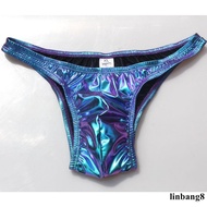 Colorful Flashing Bodybuilding Competition Pants Stretchy Glossy Men's Briefs Performance Pants Hip-