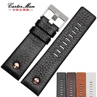 10/20✈Genuine leather watch strap waterproof adapted to Diesel large dial three eyes DZ7333 7348 4318 men's and women's