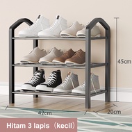 LG Rak Sandal 4 Susun dan 5 Susun Rak Sepatu Serbaguna Bahan Plastik & Besi