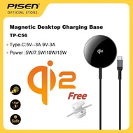 【รองรับ IP 16】PISEN(TP-C56) Qi2 Magnetic Wireless Charger 15W Fast Charge เข้ากันได้กับ iPhone 12-16