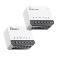 SONOFF 2PACK ZBMINIR2 Extreme Zigbee Smart Switch สวิตช์อัจฉริยะพร้อมสายกลาง การควบคุมสวิตช์ภายนอก แ