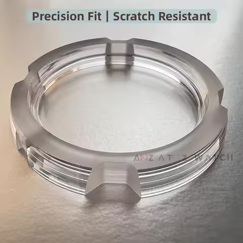 Watch Sapphire Crystal Case Middle Frame for Omega De Ville 431.33.41 40.6 * 29.0 * 5.0 mm Glass