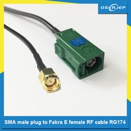 1PC Car TV extension cable SMA male plug to Fakra E female RF cable RG174 20cm 8inch
