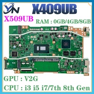 Papan Utama Untuk Asus X509ub A409u A509u F409u F509u X409uj X509uj Papan Utama Laptop 4417u I3 I5 I