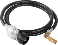 6 FeeT Propane Adapter Hose with Regulator， Fits Blackstone 17 inch and 22 inch Table Top Griddle，Co