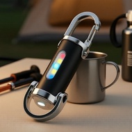 USB Rechargeable Mini Waist Keychain Floodlight, Waterproof Bright Light Emergency Lamp Lampu Banjir