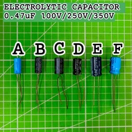 Electrolytic capacitor 0.47uF 100V/250V/350V
