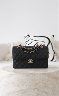 ❤️門市現貨❤️Chanel Cf23cm 黑金牛荔枝皮