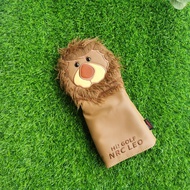 Golf Club Head Cover Protective Golf Ball Stick Cover Cartoon Lion Sang Trọng Lịch Sựken Leg Cover N