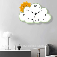 clock for living room wall clock for living room Cute cartoon children's room living room clock wall