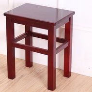 Solid Wood Square Stool Wooden Stool Thickened Household Stool Dining Table Stool Log Chinese High W