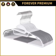 (FOREVER PREMIUM) 10Pcs Anti Slip Hanger Smart Closet Organizer Clothes Hanger