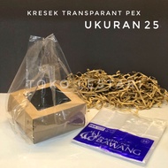 Tas Kantong Kresek Plastik Bening PEX Transparan Bawang uk 25