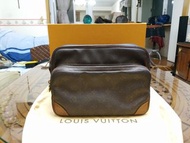 真品 Louis Vuitton LV vintage monogram Amazon 大 雙層相機包 子母包 書包