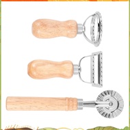 3PCS Ravioli Pasta Cutter Set, Ravioli Stamp Maker with Wooden Handle Ravioli Cutter Ravioli Maker P