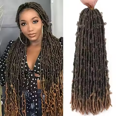 22-inch butterfly dreadlock wig handmade crochet European and American hot-selling natural fluffy bu