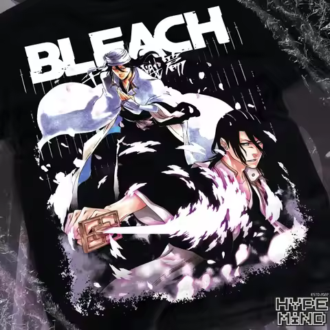Byakuya Kuchiki T-Shirt Bleach Shirt Manga Strip Anime Graphic Tee All Size