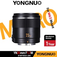 YONGNUO YN25mm F1.7M 25MM Standard Prime Lens for MFT Micro Four Third M4/3 Mount Mirrorless Cameras