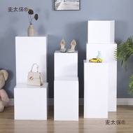 Wooden Paint White Exhibition Table Design Commercial Exhibition Exhibition Cabinet Display Table Co