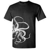 2026 New Style Siren Giant Squid Octopus Greek Giant Pure Cotton Unisex Printed T-Shirt-Ready Stock