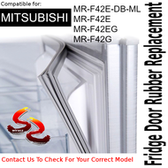 Mitsubishi Refrigerator Fridge Door Seal Gasket Rubber Replacement part MR-F42E-DB-ML MR-F42E MR-F4