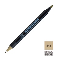 Kuretake ZIG Cartoonist Kurecolor Fine & Brush for Manga 843 Brick Beige - CNKC-2200/843