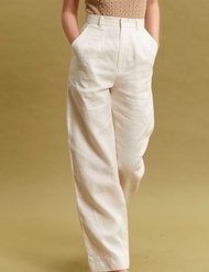 Weekend begins - Marshmallow linen pants