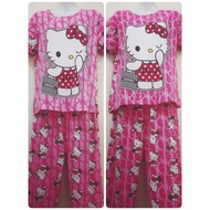 Ladies Clothing Pajamas ShortSleeve&LongPants Set Wear News/Piyama Tidur Set Perempuan (BD READY STO