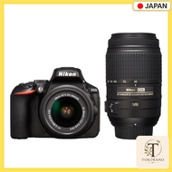 【 Used 】 Nikon D5500 Digital SLR Camera Double Zoom Kit, Black, 24.16-megapixel, 3.2-inch LCD Touchs