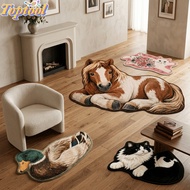 TOPTOOL Area Rug, Cartoon Animal Soft Bedroom Rug, Comfortable Non-Slip Stain Resistant Thick Constr