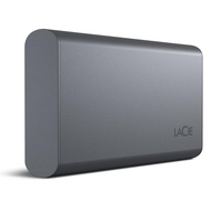 LaCie Mobile Drive SECURE 2TB External Solid State Drive Portable SSD - Space Grey, USB-C 3.2, for P