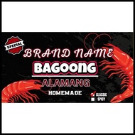 Bagoong/ Alamang Sticker Label (120ml)