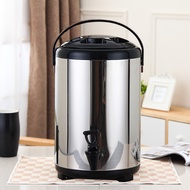Milk Tea Bucket 10 Liter | Dispenser Stainless Steel | Termos Besar Air Panas Dingin | Water Jug kap