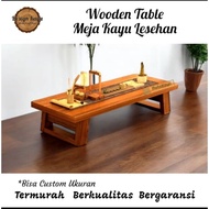 MJ-08 wooden floor table, minimalist guest table, wooden table, study table, computer table