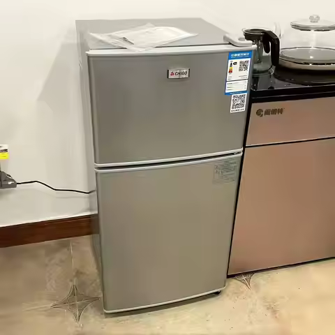 D 68L Home Environmental Friendly Small Refrigerator with and Fridge Double-Door Mini