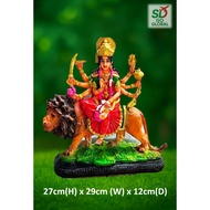 Durgai Amman Statue Polyresin | Hindu Goddess Durga Idol for Home & Temple Decor