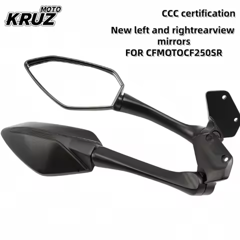 Motorcycle Side Rearview Mirror Set for CFMOTO 250SR CF250-6-6A, Left & Right Reflector Replacement 