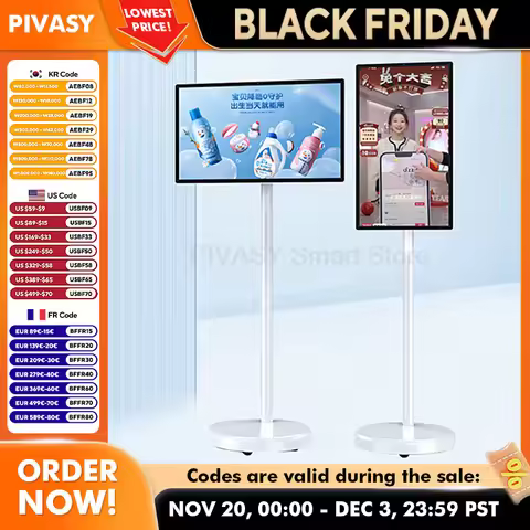 Popular 23.8Inch Smart Display Touch Screen Android Portable Smart Tv Indoor Conference Mobile Monit