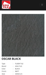 Keramik Asia 40x40 Oscar Black