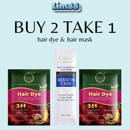 BUY 2 HAIR DYE SHAMPOO  GET 1 HAIR MASK Herbal Hair Dye Color Shampoo  (Sachet)