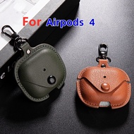 Suitable for Airpods 4 Earphone Protective Case Airpods4 Leather Earphone Case