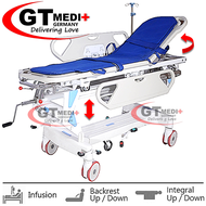 AB-01 GT MEDIT GERMANY Single Crank Hospital Nursing Ambulance Bed Stretcher Trolley Wheelchair Mattress Infusion Katil